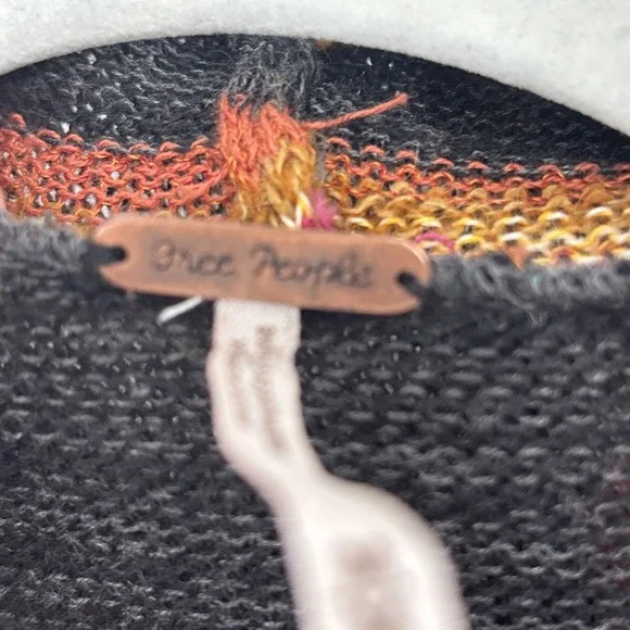 Free People Lima Aztec Hooded Cardigan Duster Sweater Long Women Medium - Picture 7 of 8